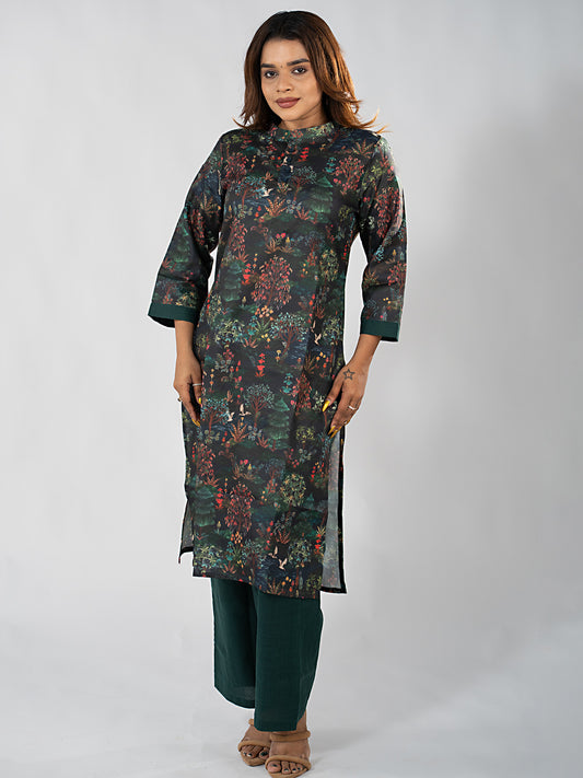 Midnight Forest Kurta Set