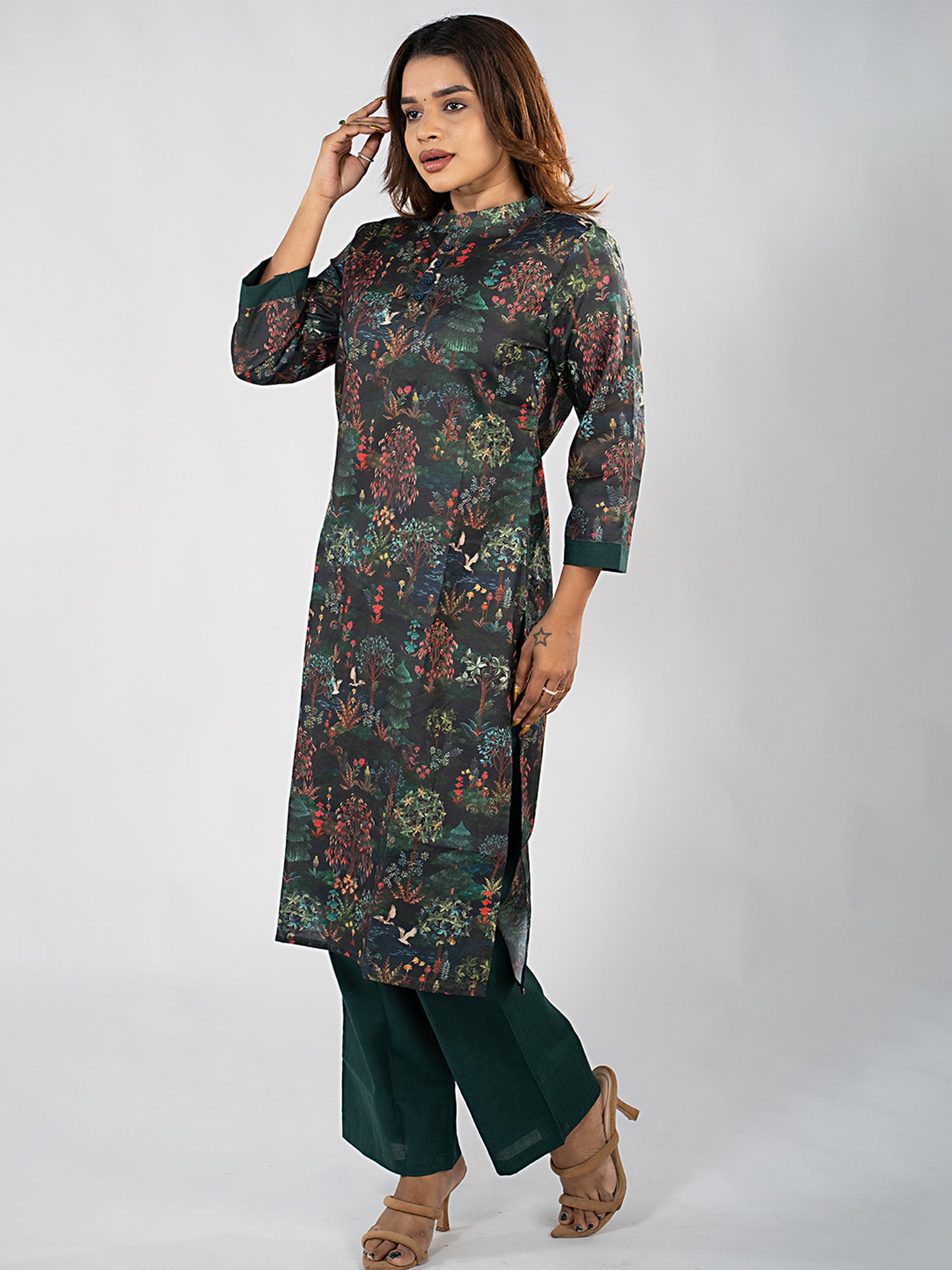 Midnight Forest Kurta Set